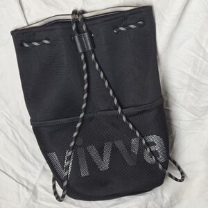Ivivva Black Mesh Drawstring Backpack